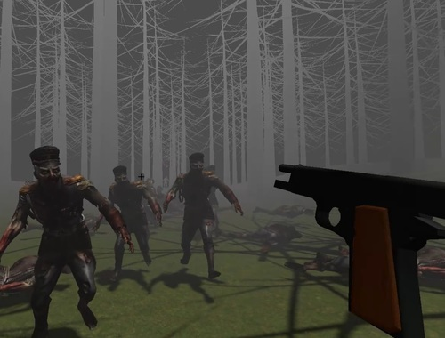 Igra Zombiji v gozdu  spletu