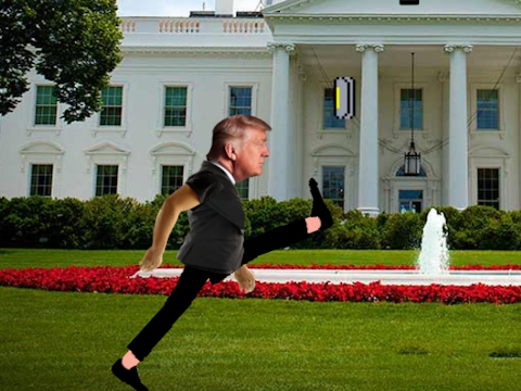 Igra Izziv Trump Wobble Walk  spletu