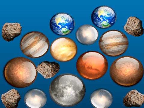 Igra Združite vesolje planetov!  spletu