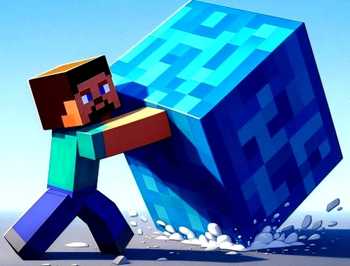 Igra MineBlocks 3D labirint  spletu