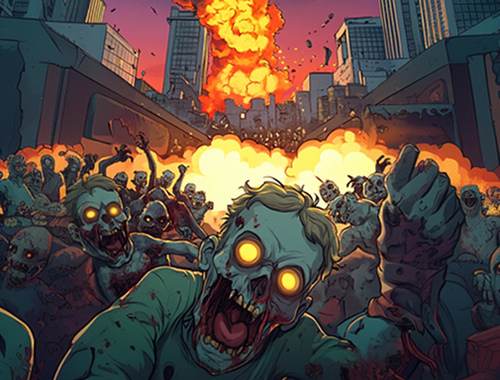 Igra Zombie Siege. io  spletu