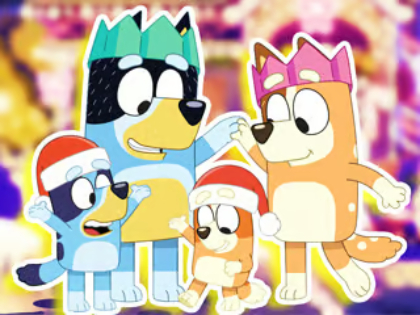 Igra Sestavljanke: družina Bluey Family Xmas Eve spletu