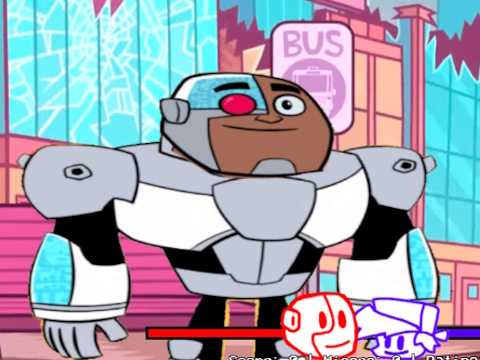 Igra Friday Night Funkin' vs Cyborg: Cel teden  spletu