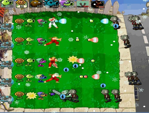Igra Street Fighter vs Zombies spletu
