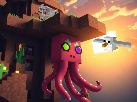 Igra Minecraft Anomalija lignjev  spletu
