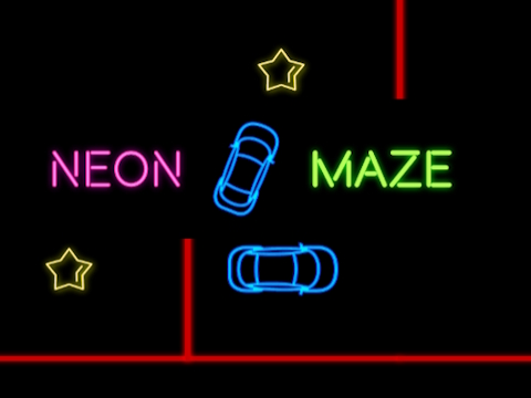 Igra Neon avtomobilski labirint  spletu