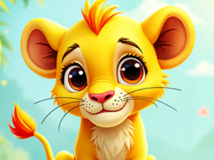 Igra Sestavljanke: Baby Simba  spletu