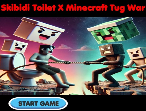 Igra SKIBIDI WC X Minecraft Tug War  spletu