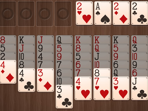 Igra Lesni freecell spletu