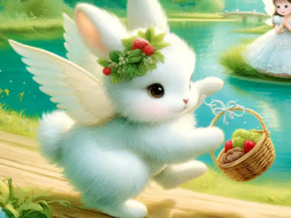 Igra Sestavljanke: Angel Bunny  spletu