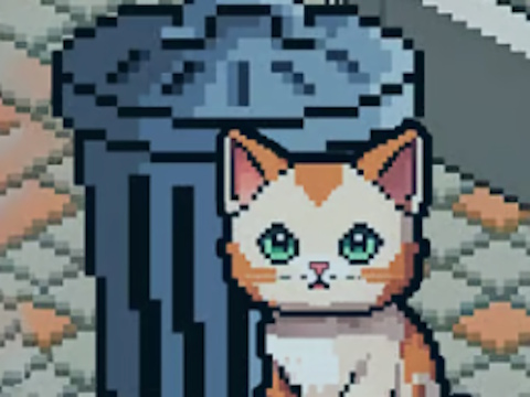 Igra Pixel Cat Simulator: moji hišni ljubljenčki  spletu
