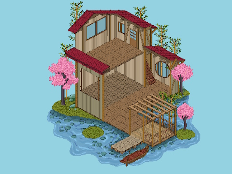Igra Pixel House spletu