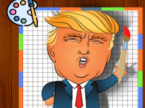 Igra Trump čas barvanja  spletu
