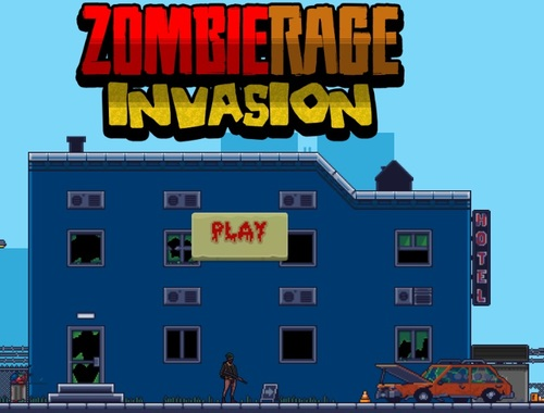 Igra Invazija zombija besa  spletu