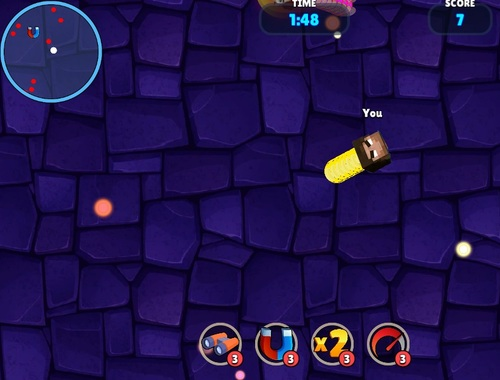 Igra Minecraft Liquid Game Worm. io  spletu