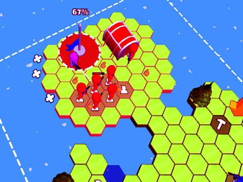 Igra Ploščica Hex World: Rdeča proti modri  spletu