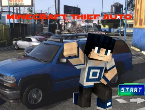 Igra Minecraft Thief Auto spletu