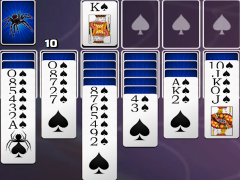 Igra SPADES SPIDER SOLITAIRE  spletu