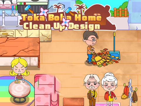 Igra Toka Boka Home Clean Up Design  spletu