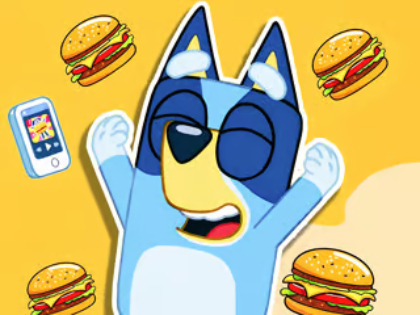 Igra Sestavljanka sestavljanke: burger dog bluey  spletu