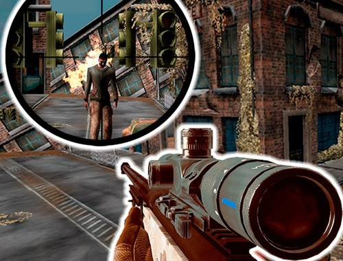 Igra Sniper 3D zombi  spletu