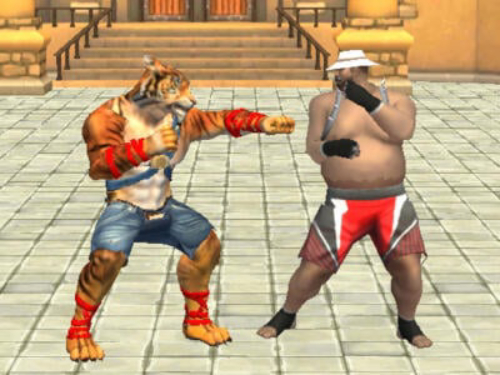 Igra Bodybuilder karate boj  spletu