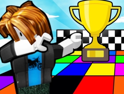 Igra Barvna dirka obby  spletu