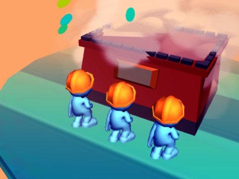 Igra Brick Rush 3d  spletu