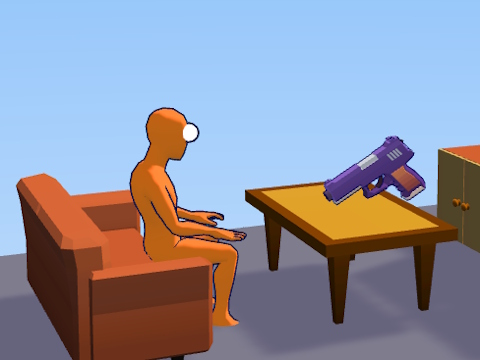 Igra Shooter Ragdoll Gun: Cannon Spinner Playground  spletu