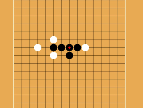 Igra Gomoku pet kamnov zapored  spletu