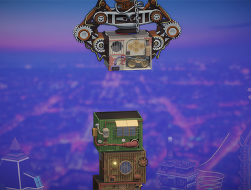 Igra Steampunk Tower Builder  spletu