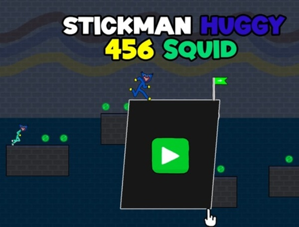 Igra Stickman Huggy 456 lignje  spletu