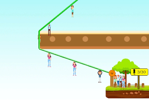 Igra Zipline ljudje rešijo  spletu