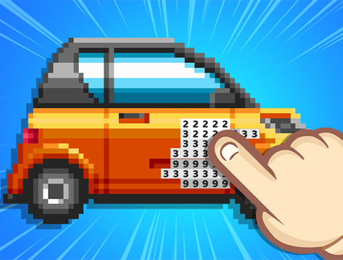 Igra Zabavna barva pixel po številki  spletu