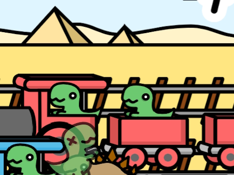 Igra Železniški dino  spletu