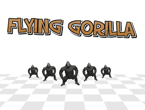 Igra Leteča gorila 3d  spletu
