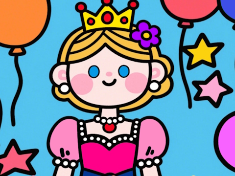 Igra Barva po kodi: Mala princesa  spletu