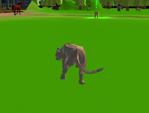 Igra Cougar Simulator - velike mačke  spletu