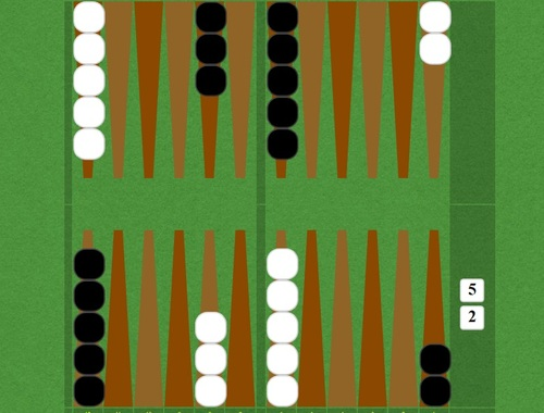 Igra Kratek backgammon  spletu