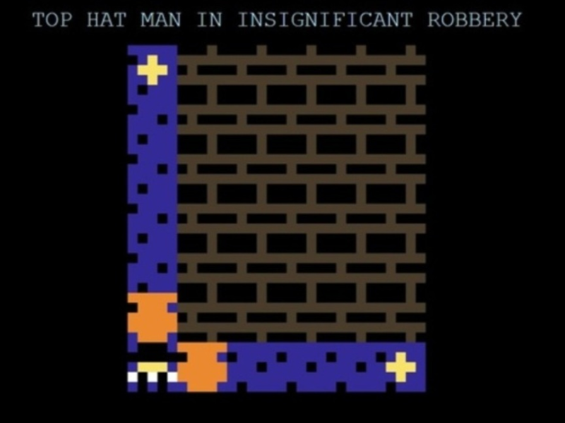 Igra Top Hat Man v nepomembnem ropu  spletu