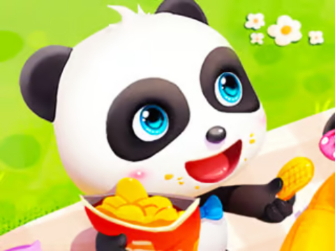 Igra Sestavljanke: Baby Panda pomladni piknik  spletu