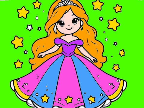 Igra Nazaj na šolsko barvno knjigo princese  spletu