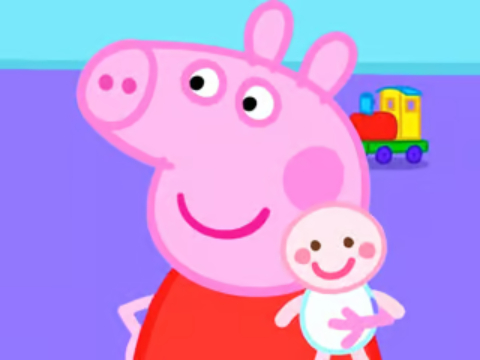 Igra Sestavljanke: peppa prašič nov dojenček  spletu