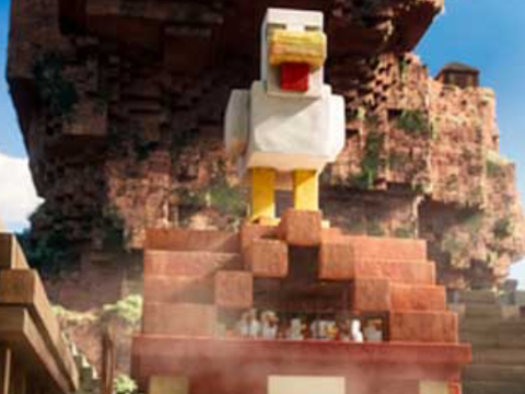 Igra Minecraft lava piščanec  spletu
