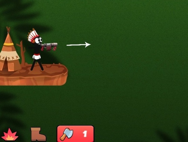 Igra Stickman Arrow boj  spletu