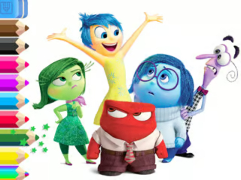 Igra Knjiga za barvanje: Inside Out  spletu