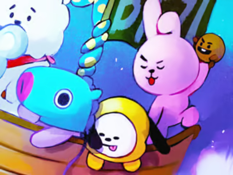 Igra Sestavljanke: bt21 prijatelji  spletu