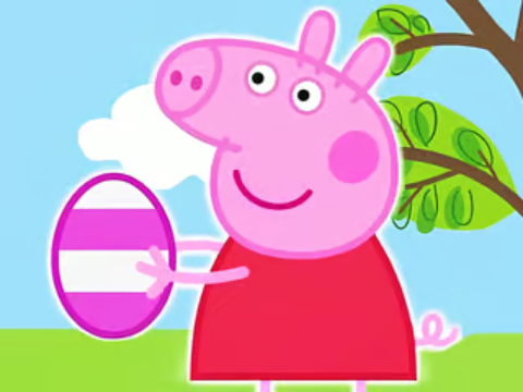 Igra Sestavljanke: velikonočna jajca peppa prašiča  spletu