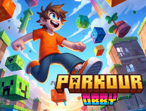 Igra Parkour obby  spletu
