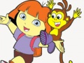 Igra Dora The Explorer Coloring Fun  spletu
